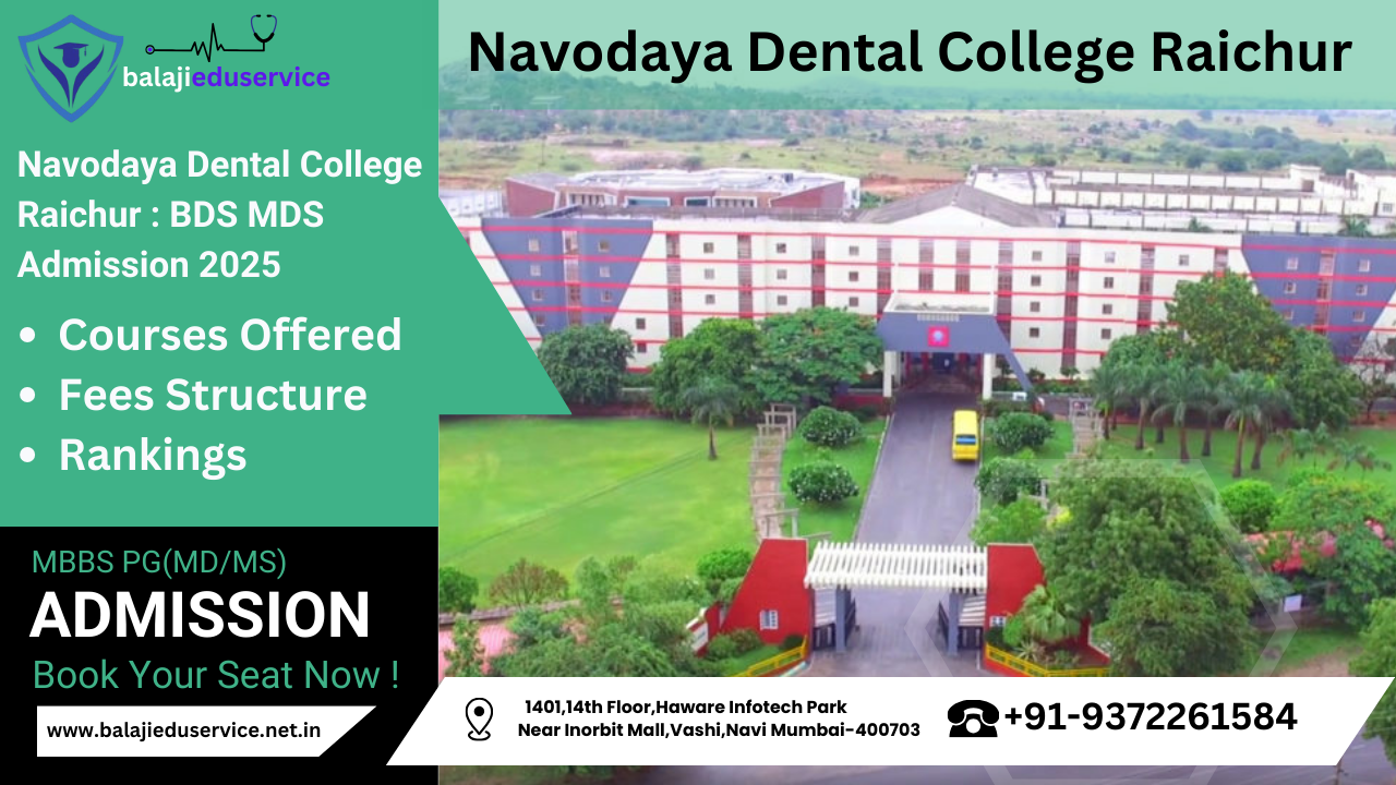 9372261584@Navodaya Dental College Raichur : BDS MDS Admission 2025, Courses Offered, Fees Structure, Rankings